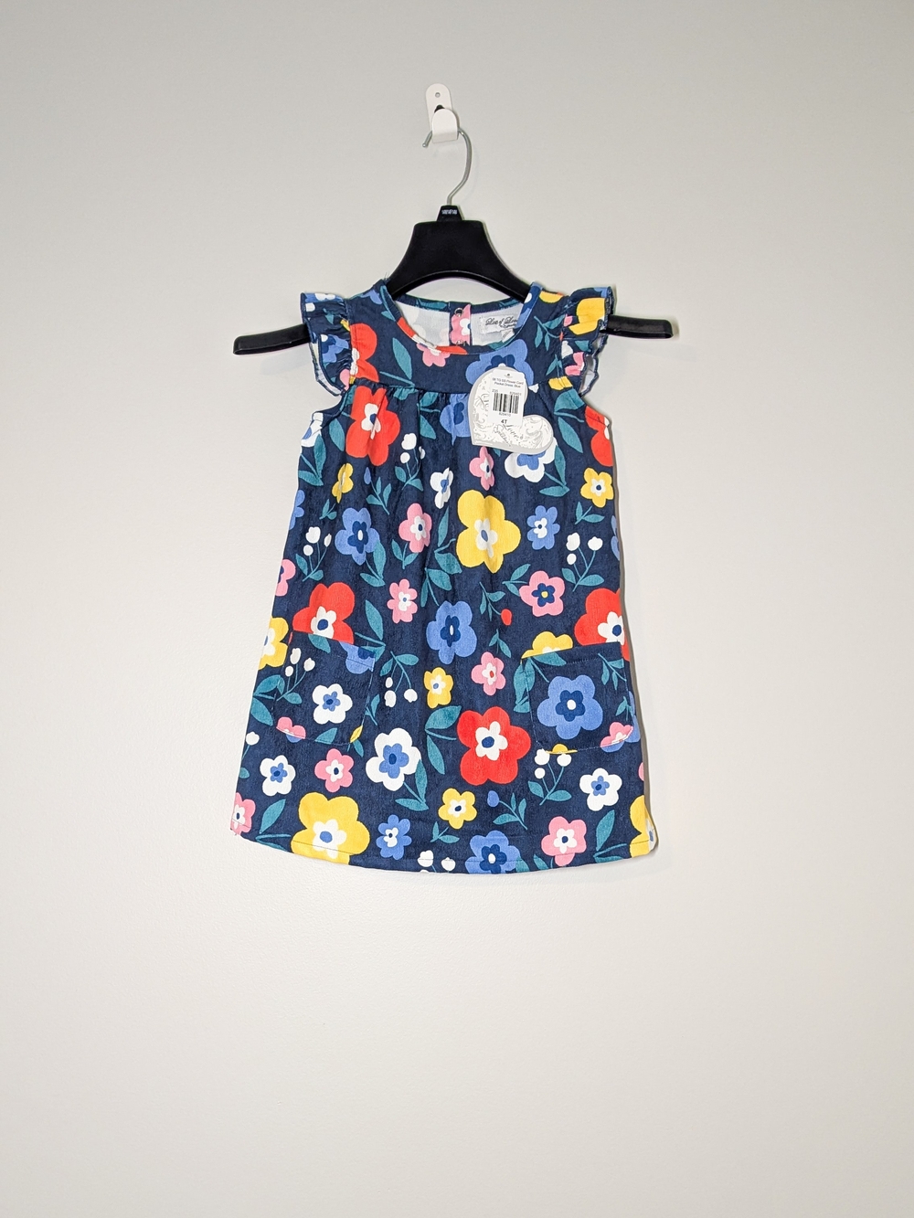 NWT Lots of Love by Speechless Girls 4T Corduroy Floral Pocket Dress Cute Boho
